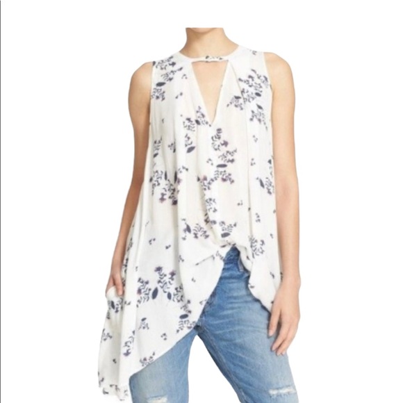 Free People Swing Floral Tunic Tank - Picture 1 of 5